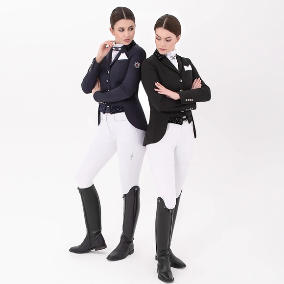 Fair Play Bea short dressage show jacket tailcoat size 34 (Euro) navy - Picture 3 of 11